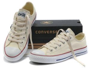 Кеды Converse Chuck Taylor All Star бежевые женские и подростковые - общее фото