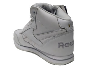 Зимние Reebok Classic Leather белые - фото сзади