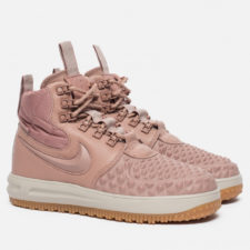 Зимние Nike Air Force 1 с МЕХОМ Lunar Duckboot розовые (35-40)