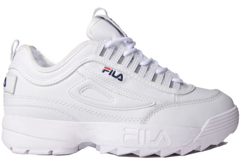 Зимние Fila Disruptor 2 с мехом White белые (35-44)