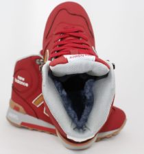 New Balance 1300 нубук с натуральным мехом красные (36-41)