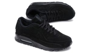 Зимние Nike Air Max 90 VT с мехом черные (35-44)