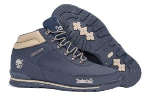 Ботинки Timberland Euro Sprint Blue нубук с мехом синие 41-46