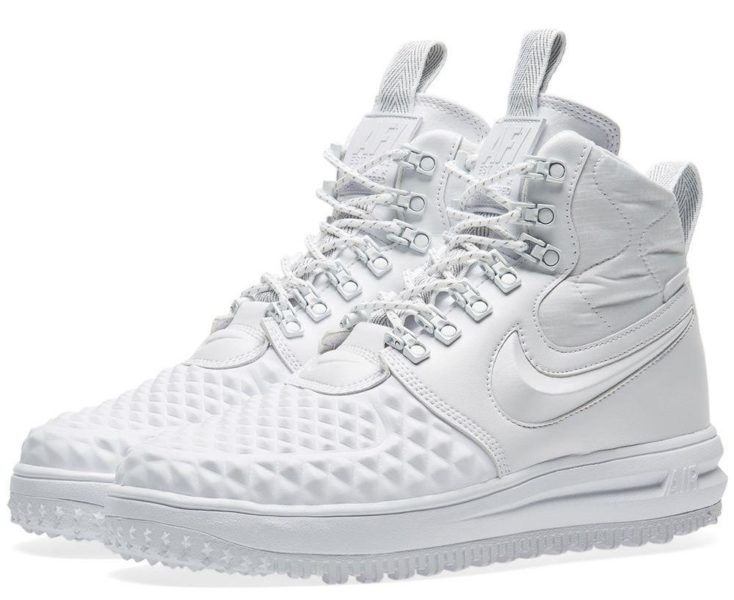 Зимние Nike Air Force 1 с МЕХОМ Lunar Duckboot White белые (35-45)