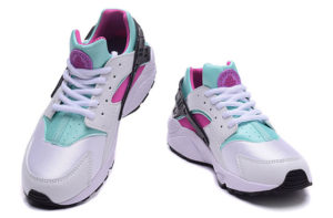 Nike Air Huarache бело-бирюзовые с сиреневым (35-40)