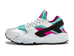 Nike Air Huarache бело-бирюзовые с сиреневым (35-40)