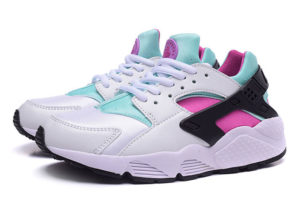 Nike Air Huarache бело-бирюзовые с сиреневым (35-40)