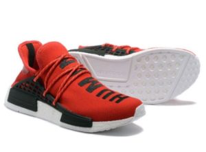 Кроссовки Adidas NMD Human Race красные с черным (40-44)