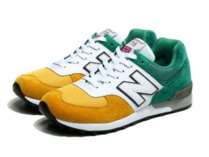 Кроссовки New Balance 576 зелено-бело-желтые (39-45)