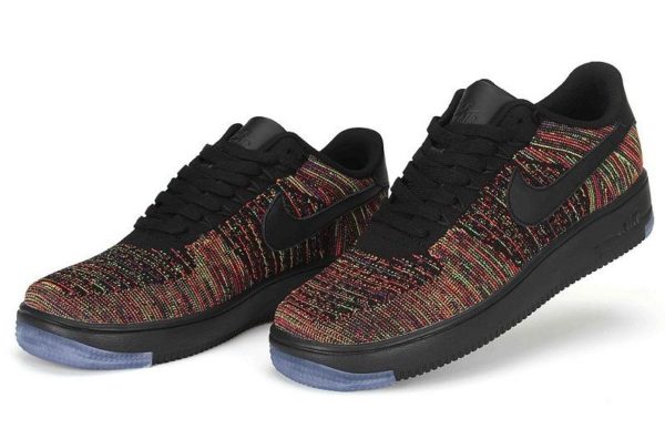 Nike Air Force 1 Low Flyknit черные (41-44)