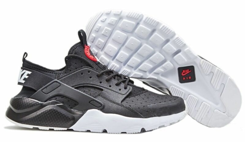 Nike Air Huarache Ultra Черный Белый с красным (35-44)