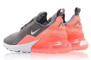 Nike Air Max 270 серые с розовым (35-39)