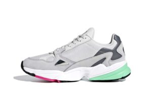 Кроссовки Adidas Falcon серые с зеленым (35-39)