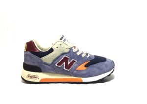 Кроссовки New Balance 577 замша-сетка синие с бордовым