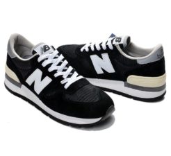 New Balance 990 замшевые черные с белым (39-43)