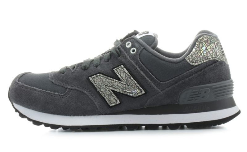 NEW BALANCE 574 замша сетка темно серые (35-39)