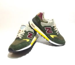 Кроссовки New Balance 577 замша-сетка зеленые с красным 40-44