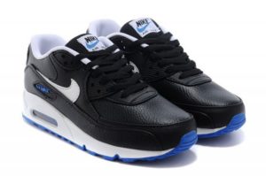 Nike Air Max 90 LTR черно-белые с синим (40-44)