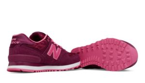 NEW BALANCE 574 ЗАМША-СЕТКА фиолетовый с розовым(36-39)