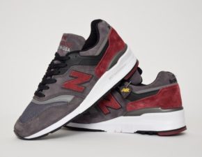 Кроссовки New Balance 997 темно-серые с красным (40-44)