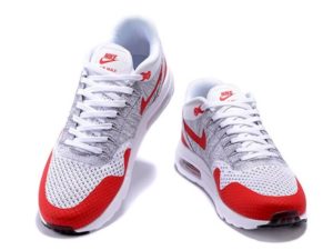 Nike Air Max 87 Ultra Flyknit Серо-красные 40-44