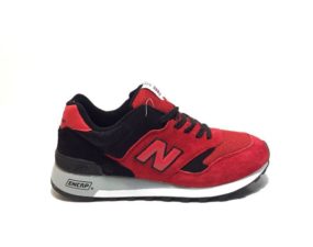 Кроссовки New Balance 577 замша-сетка красно-черные 40-44