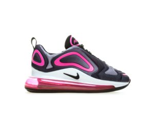 Nike Air Max 720 черные с розовым (35-39)