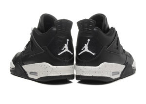 Air Jordan 4 Retro черные с белым кожа (40-45)