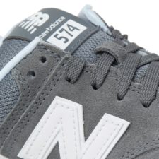 NEW BALANCE 574 ЗАМША-СЕТКА серые с белым (36-44)