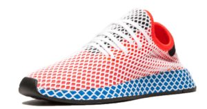 Adidas Deerupt Runner J красные с синим (35-39)