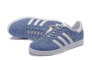 Adidas Gazelle голубые с белым (35-39)