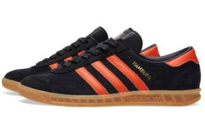 Adidas Hamburg черные с оранжевым (39-44)