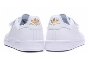 Adidas Stan Smith CF белые с золотым (35-39)