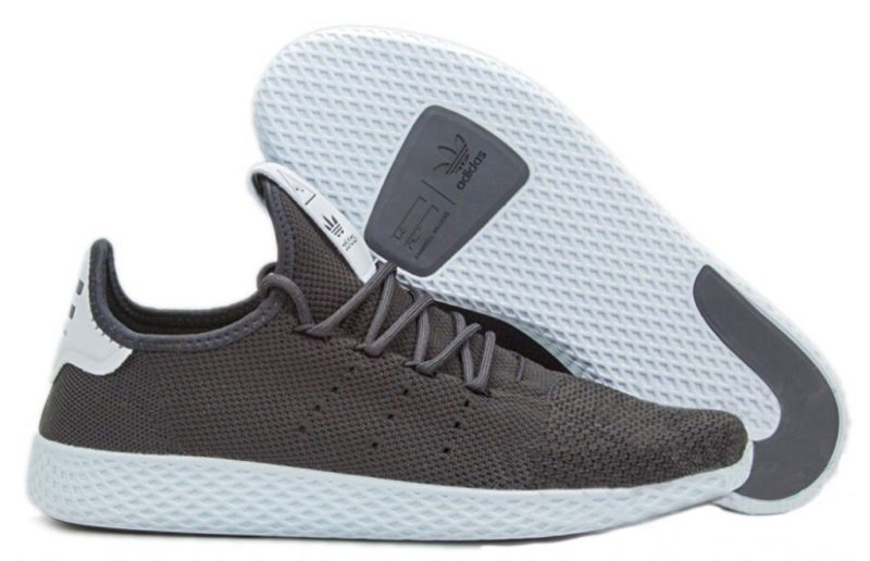 Adidas x Pharrell Williams Tennis Hu черные с белым (40-44)