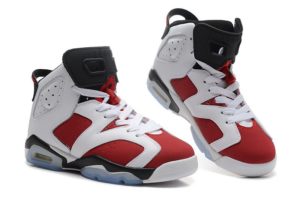 Air Jordan 6 Retro белые с красным (35-44)