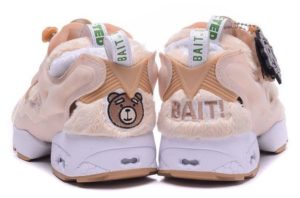 Bait x Ted x Reebok Insta Pump розовые с белым (36-40)