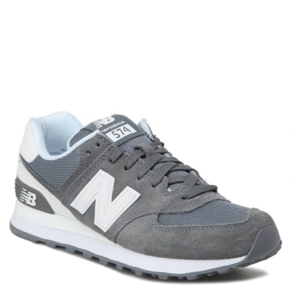 NEW BALANCE 574 ЗАМША-СЕТКА серые с белым (36-44)