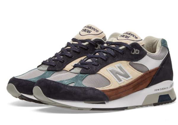 New Balance 991.5 синие с бежевым и коричневым (40-44)