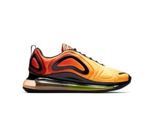 Nike Air Max 720 черные с желтым (35-44)