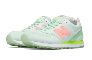 New Balance 574 нубук бирюзовый  (35-40)