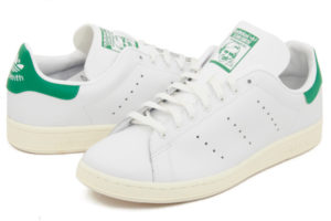 Adidas Stan Smith белые с зеленым (36-45)