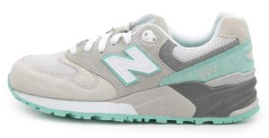 Кроссовки New Balance 999 бежевые с бирюзовым (36-41)