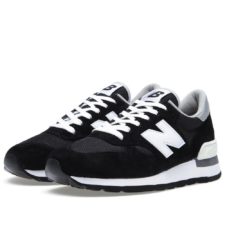 New Balance 990 замшевые черные с белым (39-43)