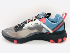 Nike React Element 87  серые с синим (40-44)