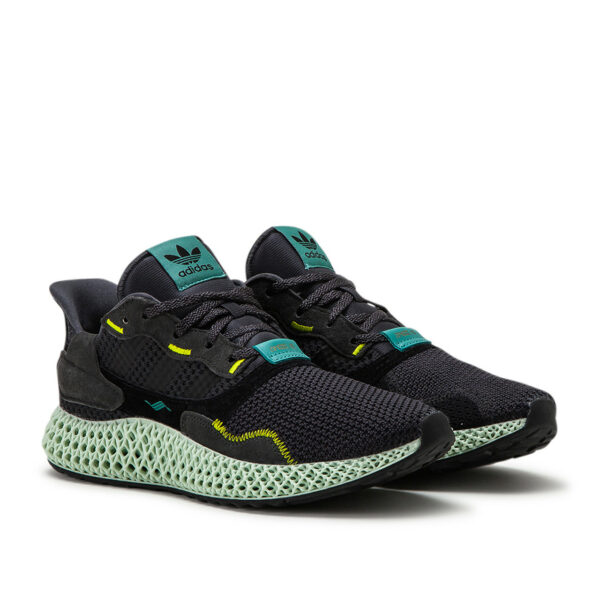 Adidas ZX 4000 4D чёрные- серые-зелёные (40-44)