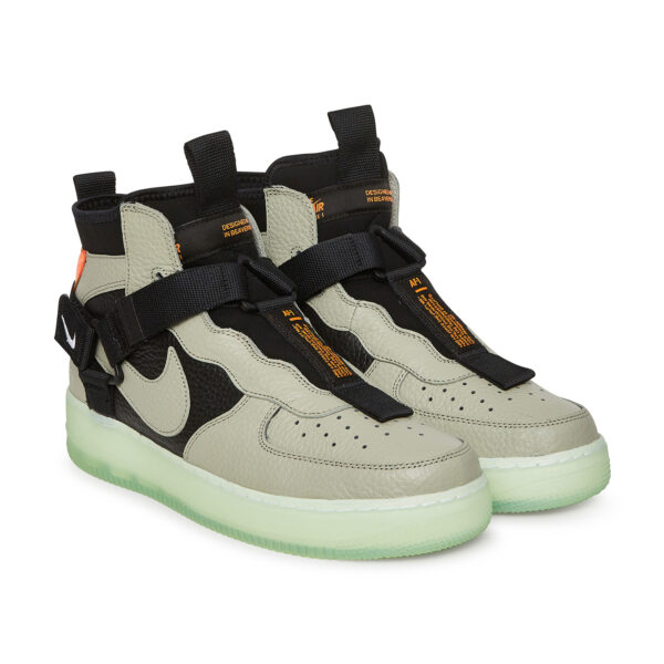 Nike Air Force 1  Utility Mid серые/чёрные (40-44)