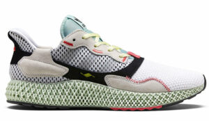 Adidas ZX 4000 4D  белые-чёрные-зелёные (40-44).