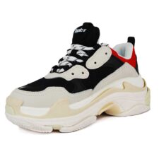 Balenciaga Triple S бежевые-черные с красным (35-44)