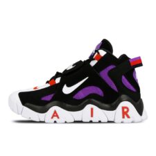 Nike Air Barrage Mid QS черные-белые-фиолетовые (40-44)