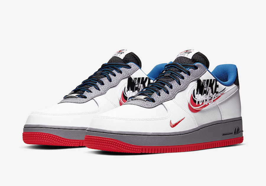 Nike Air Force 1 07 LV8 Script Swoosh 40 44 StreetFoot.ru